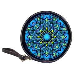 Mandala Blue Abstract Circle Classic 20-cd Wallets by Simbadda