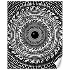 Graphic Design Round Geometric Canvas 16  X 20  by Simbadda