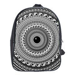 Graphic Design Round Geometric School Bag (large) by Simbadda