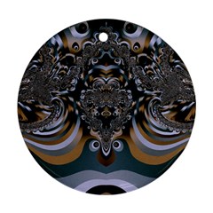 Fractal Art Artwork Design Round Ornament (two Sides) by Simbadda