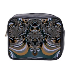 Fractal Art Artwork Design Mini Toiletries Bag (two Sides) by Simbadda