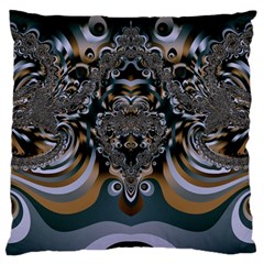 Fractal Art Artwork Design Large Flano Cushion Case (two Sides)