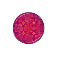 Flower Wheel Chakra Mandala Modern Hat Clip Ball Marker (4 Pack) by Simbadda