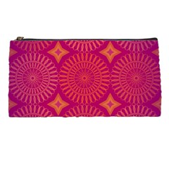 Flower Wheel Chakra Mandala Modern Pencil Cases by Simbadda