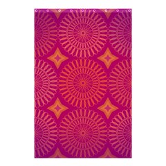 Flower Wheel Chakra Mandala Modern Shower Curtain 48  X 72  (small)  by Simbadda