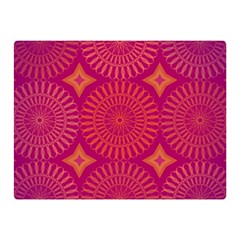 Flower Wheel Chakra Mandala Modern Double Sided Flano Blanket (mini)  by Simbadda