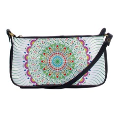 Flower Abstract Floral Shoulder Clutch Bag by Simbadda