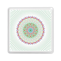 Flower Abstract Floral Memory Card Reader (square) by Simbadda