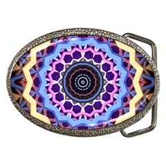 Mandala Art Design Pattern Belt Buckles by Simbadda