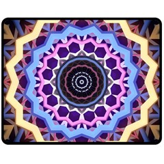 Mandala Art Design Pattern Fleece Blanket (medium)  by Simbadda