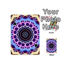 Mandala Art Design Pattern Playing Cards 54 (mini) by Simbadda