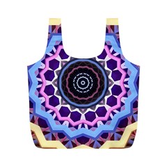 Mandala Art Design Pattern Full Print Recycle Bag (m) by Simbadda