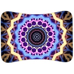 Mandala Art Design Pattern Velour Seat Head Rest Cushion by Simbadda