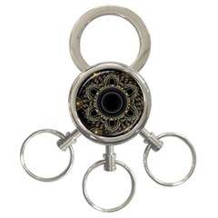 Fractal Mandala Intricate 3-ring Key Chains by Simbadda