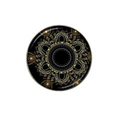 Fractal Mandala Intricate Hat Clip Ball Marker (4 Pack) by Simbadda