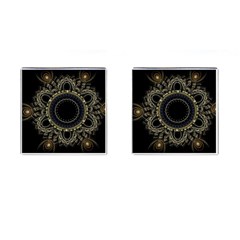 Fractal Mandala Intricate Cufflinks (square) by Simbadda