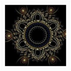 Fractal Mandala Intricate Medium Glasses Cloth by Simbadda