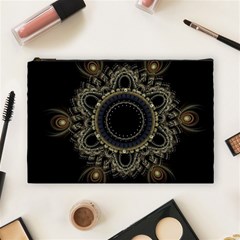 Fractal Mandala Intricate Cosmetic Bag (large) by Simbadda