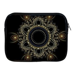 Fractal Mandala Intricate Apple Ipad 2/3/4 Zipper Cases by Simbadda