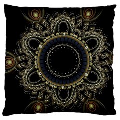 Fractal Mandala Intricate Large Flano Cushion Case (two Sides) by Simbadda