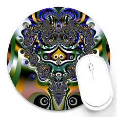 Fractal Art Artwork Design Pattern Round Mousepads by Simbadda