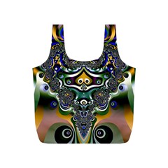 Fractal Art Artwork Design Pattern Full Print Recycle Bag (s) by Simbadda