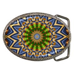 Abstract Antique Art Background Pattern Belt Buckles by Simbadda