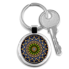 Abstract Antique Art Background Pattern Key Chains (round)  by Simbadda