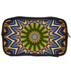 Abstract Antique Art Background Pattern Toiletries Bag (one Side) by Simbadda