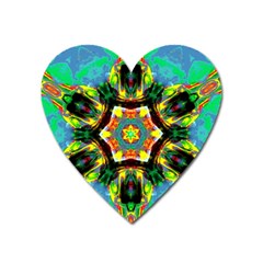 Chakra Art Heart Healing Blue Heart Magnet by Simbadda