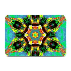 Chakra Art Heart Healing Blue Plate Mats by Simbadda