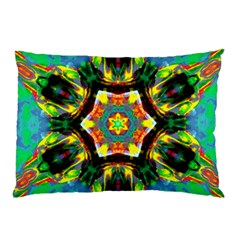 Chakra Art Heart Healing Blue Pillow Case by Simbadda