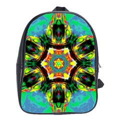 Chakra Art Heart Healing Blue School Bag (large) by Simbadda