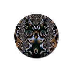 Art Fractal Artwork Design Magnet 3  (round) by Simbadda