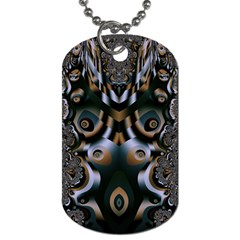 Art Fractal Artwork Design Dog Tag (one Side) by Simbadda