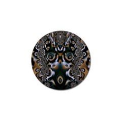 Art Fractal Artwork Design Golf Ball Marker by Simbadda