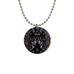 Art Fractal Artwork Design 1  Button Necklace by Simbadda