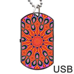 Abstract Art Abstract Background Dog Tag Usb Flash (two Sides) by Simbadda