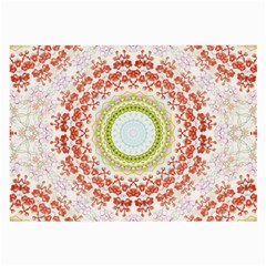 Fractal Kaleidoscope Mandala Large Glasses Cloth (2-side) by Simbadda