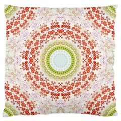 Fractal Kaleidoscope Mandala Large Cushion Case (two Sides) by Simbadda