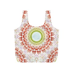 Fractal Kaleidoscope Mandala Full Print Recycle Bag (s) by Simbadda