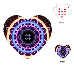 Mandala Art Design Pattern Playing Cards (heart) by Simbadda