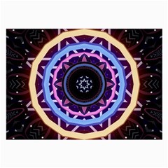 Mandala Art Design Pattern Large Glasses Cloth by Simbadda