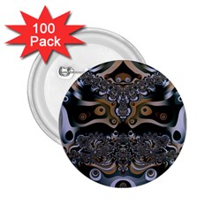 Fractal Art Artwork Design 2.25  Buttons (100 pack) 