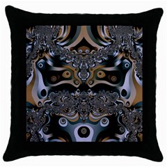 Fractal Art Artwork Design Throw Pillow Case (Black)