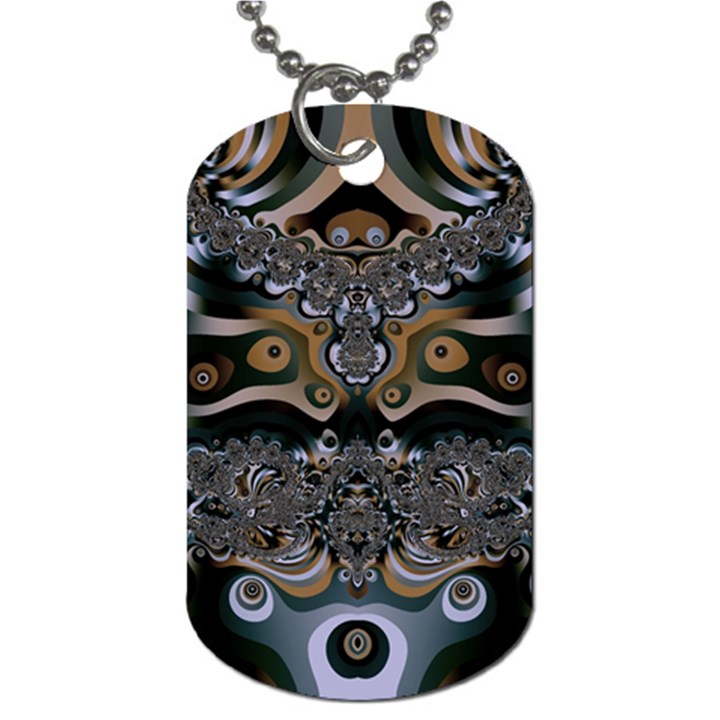 Fractal Art Artwork Design Dog Tag (Two Sides)