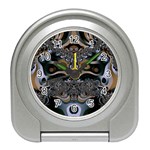 Fractal Art Artwork Design Travel Alarm Clock Front