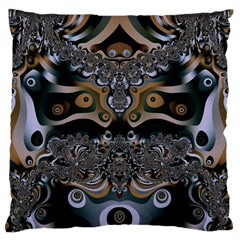 Fractal Art Artwork Design Large Cushion Case (one Side) by Simbadda