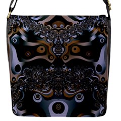 Fractal Art Artwork Design Flap Closure Messenger Bag (S)