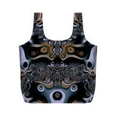 Fractal Art Artwork Design Full Print Recycle Bag (M)